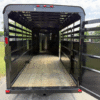 2025 DELCO 6' X 16' BUMPER PULL STOCK TRAILER BLACK 12,000 GVWR - Image 13