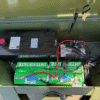 2025 DELCO 83" X 14' TELESCOPING DUMP TRAILER WITH TARP, RAMPS AND SPARE ARMY GREEN 14,000 GVWR - Image 14