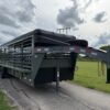 2025 DELCO 6' 8" X 24' BAR TOP GOOSENECK CATTLE STOCK TRAILER GRAY/BLACK 14,000 GVWR - Image 2