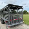 2025 DELCO 6' 8" X 24' BAR TOP GOOSENECK CATTLE STOCK TRAILER GRAY/BLACK 14,000 GVWR - Image 5