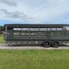 2025 DELCO 6' 8" X 24' BAR TOP GOOSENECK CATTLE STOCK TRAILER GRAY/BLACK 14,000 GVWR - Image 6