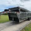 2025 DELCO 6' 8" X 24' BAR TOP GOOSENECK CATTLE STOCK TRAILER GRAY/BLACK 14,000 GVWR - Image 7