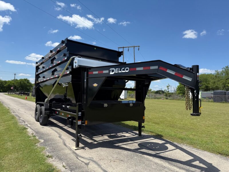 2025 DELCO TRAILERS 16' x 83" ROLL-OFF DUMP TRAILER W/ 3 BINS 16,000 GVWR