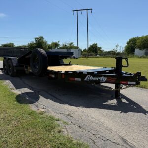 2025 LIBERTY TRAILERS 83" X 22' TILT DECK TRAILER WITH SPARE 15,400 GVWR
