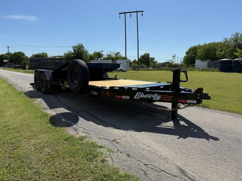 2025 LIBERTY TRAILERS 83" X 22' TILT DECK TRAILER WITH SPARE 15,400 GVWR