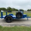 2025 TIGERTX 5' X 8' WELDING TRAILER W/ SPARE 2,995 GVWR BLUE - Image 3