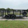 2025 TIGERTX 83" X 16' LANDSCAPE TRAILER W/ STORAGE BOX, WEED EATER RACKS, 4' SIDES AND SPARE 7,000 GVWR - Image 3