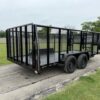 2025 TIGERTX 83" X 16' LANDSCAPE TRAILER W/ STORAGE BOX, WEED EATER RACKS, 4' SIDES AND SPARE 7,000 GVWR - Image 4