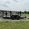 2025 TIGERTX 83" X 16' LANDSCAPE TRAILER W/ STORAGE BOX, WEED EATER RACKS, 4' SIDES AND SPARE 7,000 GVWR - Image 6