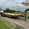 2025 DELCO 83" X 20' BUMPER PULL EQUIPMENT TRAILER WITH STAND UP RAMPS ARMY GREEN 14,000 GVWR - Image 2