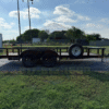 2021 BIG TEX 83" X 16' PIPE TOP TRAILER WITH SLIDE OUT RAMPS W/ SPARE 7,000 GVWR - Image 3