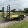 2025 DELCO 83" X 20' BUMPER PULL EQUIPMENT TRAILER WITH STAND UP RAMPS ARMY GREEN 14,000 GVWR - Image 4