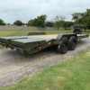 2025 DELCO 83" X 20' BUMPER PULL EQUIPMENT TRAILER WITH MONSTER RAMPS, SPARE ARMY GREEN 14,000 GVWR - Image 4
