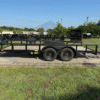 2021 BIG TEX 83" X 16' PIPE TOP TRAILER WITH SLIDE OUT RAMPS W/ SPARE 7,000 GVWR - Image 5
