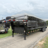 2025 DELCO 6' 8" X 32' BAR TOP GOOSENECK CATTLE STOCK TRAILER BLACK/GREY 21,000 GVWR - Image 7