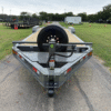 2025 DELCO 83" X 24' BUMPER PULL EQUIPMENT TRAILER WITH MONSTER RAMPS, SPARE FIGHTER JET GRAY 14,000 GVWR - Image 8