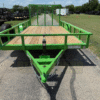 2025 LIBERTY 78" X 14' SINGLE AXLE TRAILER W/ DOVE TAIL, RAMP GATE, SPARE LIME GREEN 2,990 GVWR - Image 8