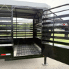 2025 DELCO 6' 8" X 32' BAR TOP GOOSENECK CATTLE STOCK TRAILER BLACK/GREY 21,000 GVWR - Image 9