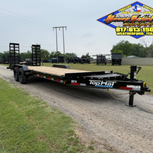 2026 TOP HAT 83" X 22' EQUIPMENT TRAILER W/ WIDE STAND UP RAMPS, SPARE 14,000 GVWR