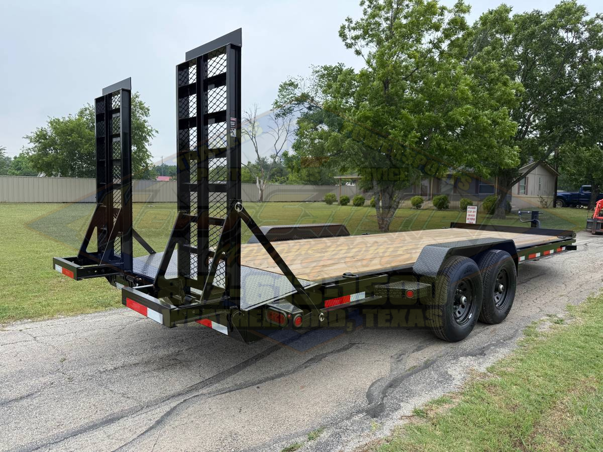 2026 TOP HAT 83" X 22' EQUIPMENT TRAILER W/ WIDE STAND UP RAMPS, SPARE 14,000 GVWR - Image 4