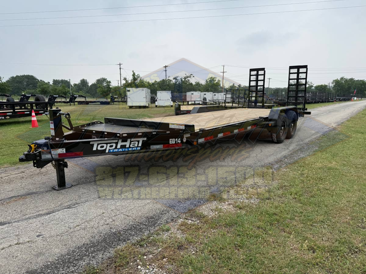 2026 TOP HAT 83" X 22' EQUIPMENT TRAILER W/ WIDE STAND UP RAMPS, SPARE 14,000 GVWR - Image 7