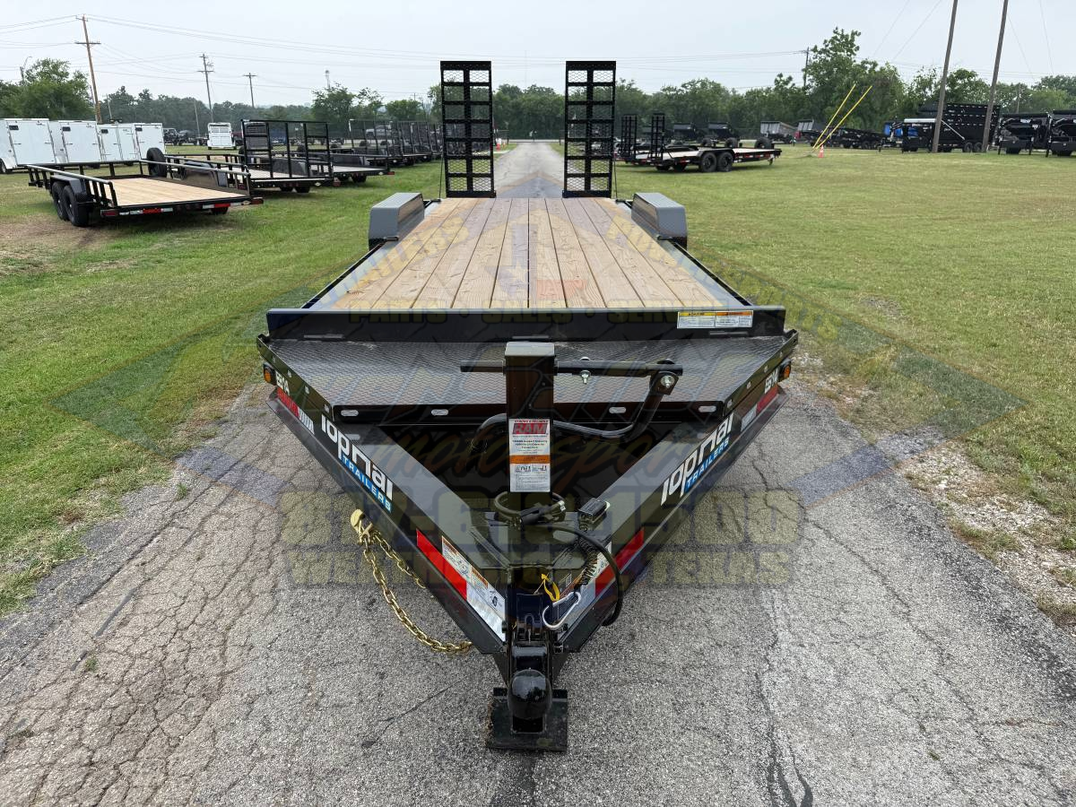 2026 TOP HAT 83" X 22' EQUIPMENT TRAILER W/ WIDE STAND UP RAMPS, SPARE 14,000 GVWR - Image 8