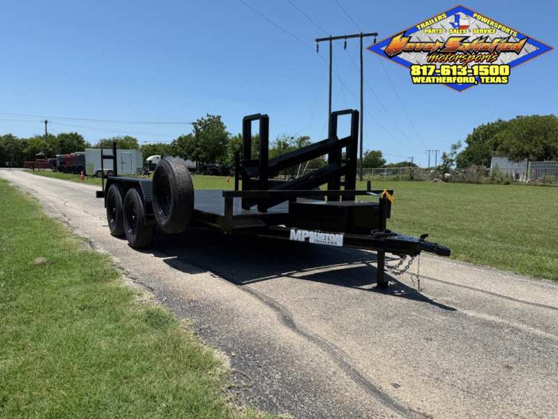 2025 MP CUSTOMS 77" X 12' TANDEM AXLE WELDING TRAILER W/ SPARE 7,000 GVWR