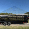 2026 DELCO 6′ 8″ X 24′ BAR TOP GOOSENECK CATTLE STOCK TRAILER 14K-GVWR  BLACK/GRAY - Image 3