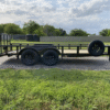 2025 MP CUSTOMS 83" X 16' TANDEM AXLE UTILITY TRAILER W/ 2' DOVE TAIL, 3' RAMP GATE, SPARE 7,000 GVWR - Image 3