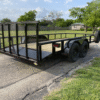 2025 MP CUSTOMS 83" X 16' TANDEM AXLE UTILITY TRAILER W/ 2' DOVE TAIL, 3' RAMP GATE, SPARE 7,000 GVWR - Image 4