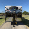 2026 DELCO 6′ 8″ X 24′ BAR TOP GOOSENECK CATTLE STOCK TRAILER 14K-GVWR  BLACK/GRAY - Image 13