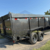2026 DELCO 83" X 16' GOOSENECK TELESCOPING DUMP TRAILER WITH 4' SIDEWALLS, TARP, RAMPS AND SPARE 14,000 GVWR CHARCOAL GRAY - Image 6