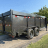 2026 DELCO 83" X 16' GOOSENECK TELESCOPING DUMP TRAILER WITH 4' SIDEWALLS, TARP, RAMPS AND SPARE 14,000 GVWR CHARCOAL GRAY - Image 7