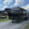2026 DELCO 6′ 8″ X 20′ BAR TOP GOOSENECK CATTLE STOCK TRAILER 14K-GVWR  BLACK/GRAY - Image 7