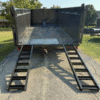 2026 DELCO 83" X 16' GOOSENECK TELESCOPING DUMP TRAILER WITH 4' SIDEWALLS, TARP, RAMPS AND SPARE 14,000 GVWR CHARCOAL GRAY - Image 8