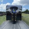 2026 DELCO 6′ 8″ X 20′ BAR TOP GOOSENECK CATTLE STOCK TRAILER 14K-GVWR  BLACK/GRAY - Image 8