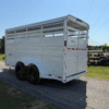 2026 DELCO 6' X 16' 3 HORSE TRAILER BUMPER PULL WHITE 12,000 GVWR - Image 10