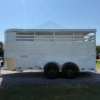 2026 DELCO 6' X 16' 3 HORSE TRAILER BUMPER PULL WHITE 12,000 GVWR - Image 11