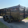 2026 DELCO 83" X 16' GOOSENECK TELESCOPING DUMP TRAILER WITH 4' SIDEWALLS, TARP, RAMPS AND SPARE 14,000 GVWR CHARCOAL GRAY - Image 11