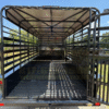 2026 DELCO 6′ 8″ X 20′ BAR TOP GOOSENECK CATTLE STOCK TRAILER 14K-GVWR  BLACK/GRAY - Image 13