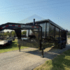 2026 DELCO 83" X 16' GOOSENECK TELESCOPING DUMP TRAILER WITH 4' SIDEWALLS, TARP, RAMPS AND SPARE 14,000 GVWR CHARCOAL GRAY - Image 14