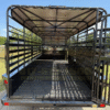 2026 DELCO 6′ 8″ X 20′ BAR TOP GOOSENECK CATTLE STOCK TRAILER 14K-GVWR  BLACK/GRAY - Image 14