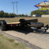 2026 TOP HAT SINGLE AXLE HYDRAULIC CUSHION TILT SCISSOR LIFT TRAILER WITH SPARE 7K-GVWR - Image 2