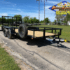 2026 TOP HAT 83" X 16' PIPE TOP TRAILER WITH 4' SPRING ASSISTED RAMP GATE AND SPARE 7,000 GVWR - Image 2