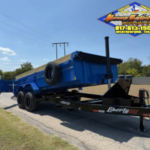 2026 LIBERTY 83"X16' BUMPER PULL DUMP 17500 GVWR WITH TARP, RAMPS, AND SPARE