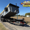 2026 LIBERTY 83" X 16' BUMPER PULL DUMP TRAILER WITH TARP, RAMPS, AND SPARE 17500 GVWR GRAY/BLACK - Image 2
