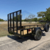 2026 TOP HAT DERBY JR EXPRESS 5'X10' ANGLE IRON TOP RAIL TRAILER W/RAMP GATE & SPARE 2990#GVWR - Image 4