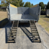2026 LIBERTY 83" X 16' BUMPER PULL DUMP TRAILER WITH TARP, RAMPS, AND SPARE 17500 GVWR GRAY/BLACK - Image 9