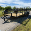 2026 TOP HAT 83" X 16' PIPE TOP TRAILER WITH 4' SPRING ASSISTED RAMP GATE AND SPARE 7,000 GVWR - Image 8