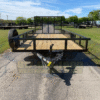 2026 TOP HAT 83" X 16' PIPE TOP TRAILER WITH 4' SPRING ASSISTED RAMP GATE AND SPARE 7,000 GVWR - Image 9